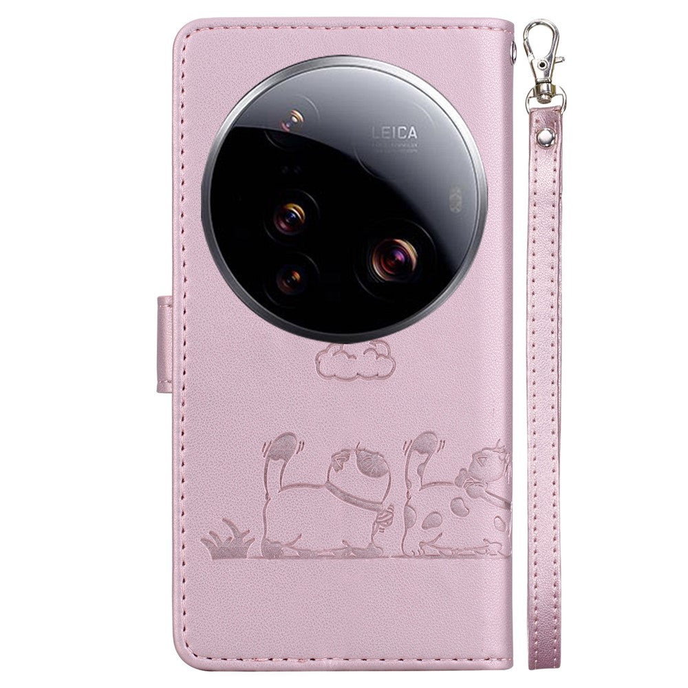 For Xiaomi 15 Ultra Case RFID Blocking Kitten Pattern TPU + PU Leather Phone Cover