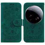 For Xiaomi 15 Ultra Case PU Leather Wallet Phone Cover Butterfly Flower Imprint