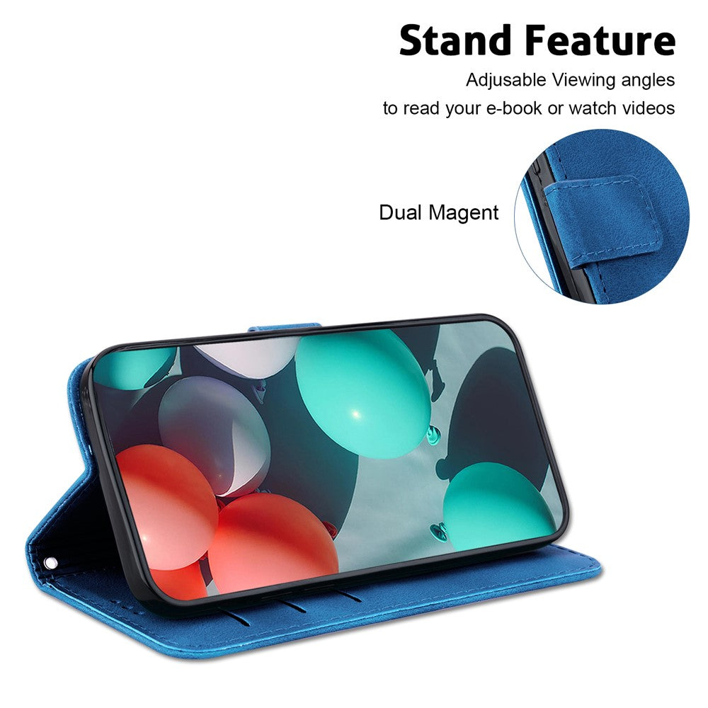 For Xiaomi 15 Ultra Stand Case 7-Shaped Pattern Imprint Leather Phone Cover