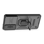 For Samsung Galaxy S25 Edge Case PC + TPU Kickstand Phone Protector with Lens Cover