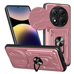 For Xiaomi Redmi Note 14 Pro 4G Case PC + TPU Kickstand Phone Back Cover with Camera Slider