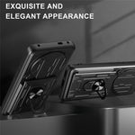 For Honor Magic7 Lite 5G / X9c 5G / X60 Pro 5G Case PC + TPU Kickstand Phone Back Cover with Camera Slider