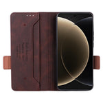 For Xiaomi 15 Ultra Case Leather Wallet Flip Phone Cover with Hardware Decor