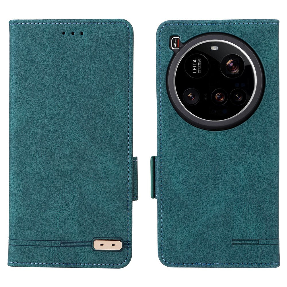 For Xiaomi 15 Ultra Case Leather Wallet Flip Phone Cover with Hardware Decor