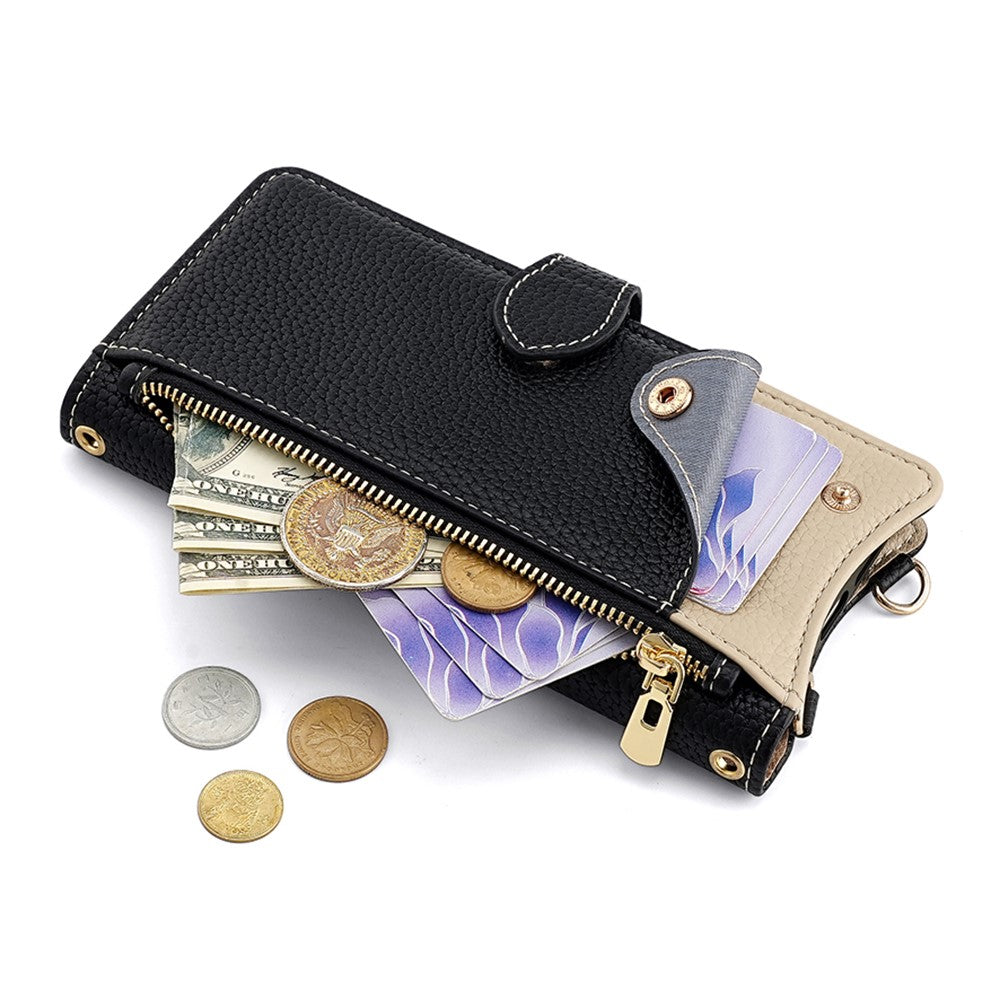 For Xiaomi Redmi Note 14 Pro 4G Wallet Case Fishtail Design Leather Phone Cover with Mirror / Stand / Strap