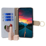 Oppo Reno13 F 5G (Reno 13 FS 5G) / 4G-skal Spegelplånbok Lädermobilskal med Kedja Axelrem