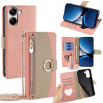 Wallet Case for Xiaomi Redmi Turbo 4 5G / Poco X7 Pro 5G Mirror Leather Phone Cover with Chain Shoulder Strap
