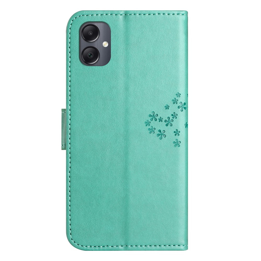 For Samsung Galaxy A07 4G / A06 5G / A06 4G Case PU Leather Owl Tree Imprinted Wallet Phone Cover
