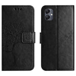 For Samsung Galaxy A07 4G / A06 5G / A06 4G Case PU Leather Owl Tree Imprinted Wallet Phone Cover