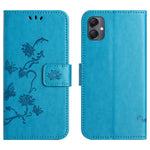 For Samsung Galaxy A07 4G / A06 5G / A06 4G Case Wallet Stand Imprinted Butterfly Flower PU Leather Phone Cover