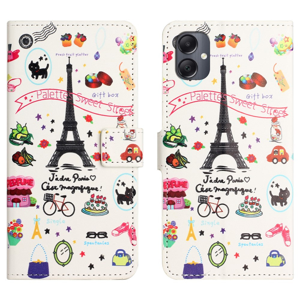 For Samsung Galaxy A07 4G / A06 5G / A06 4G Case Pattern Print PU Leather Wallet Phone Cover