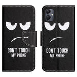 Til Samsung Galaxy A07 4G / A06 5G / A06 4G cover med mønstertryk og krydstekstur i læder