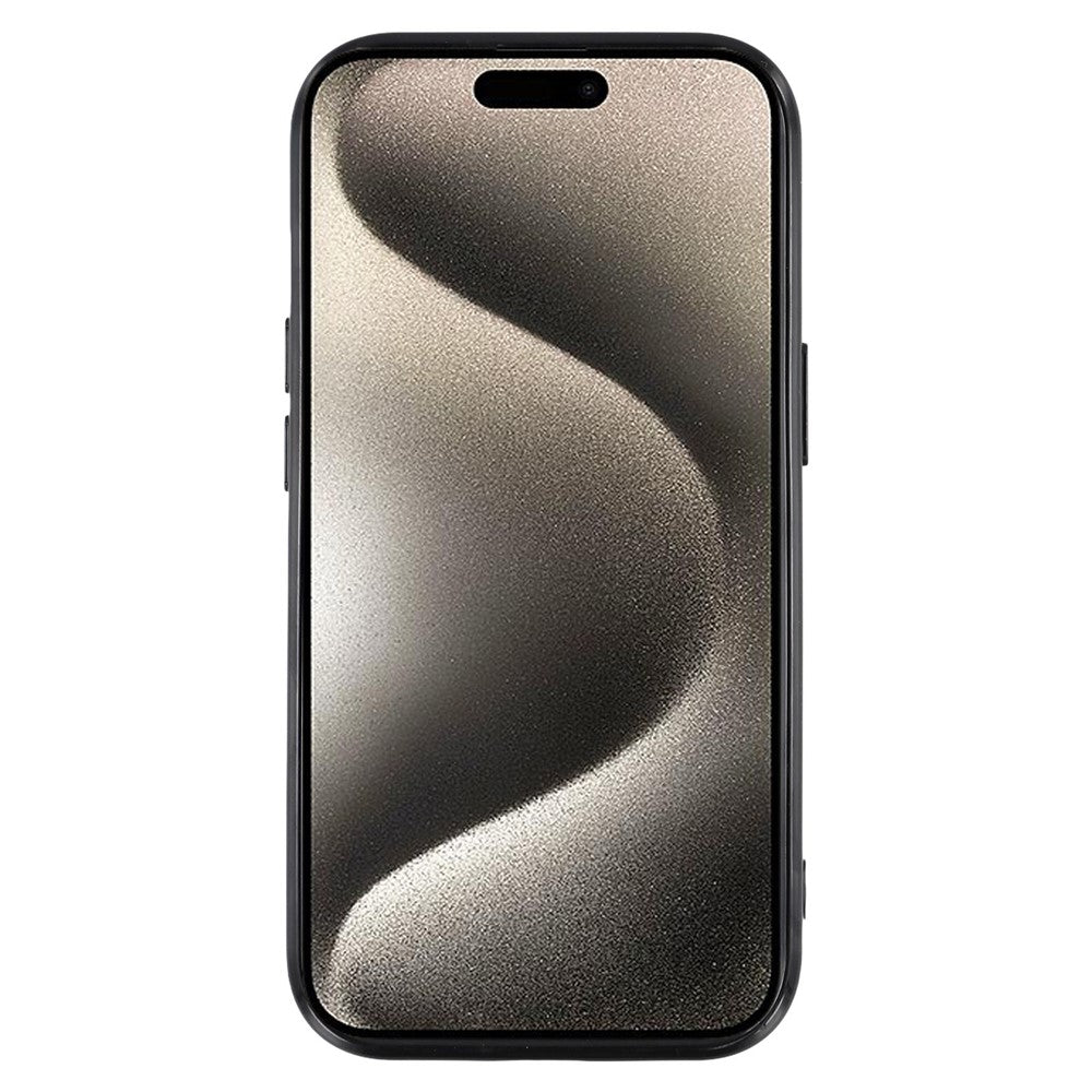 For iPhone 15 Case Compatible with MagSafe Sparkling Rhinestone Decor TPU + PC Clear Phone Back Cover