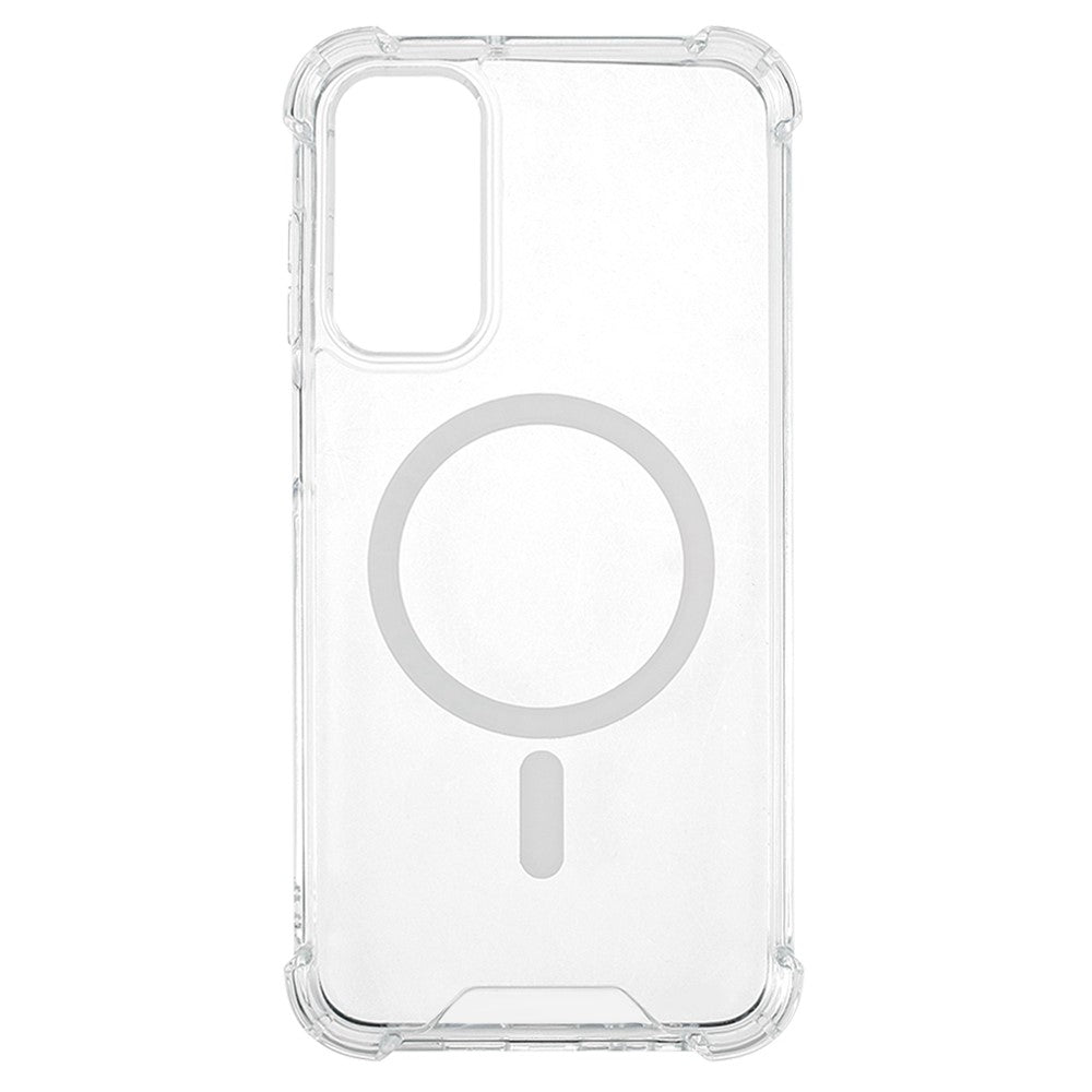 For Samsung Galaxy A15 4G / 5G Clear Phone Magnetic Case 1.5mm Shockproof Back Cover