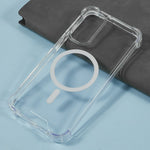 For Samsung Galaxy A15 4G / 5G Clear Phone Magnetic Case 1.5mm Shockproof Back Cover