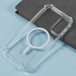 For Samsung Galaxy A15 4G / 5G Clear Phone Magnetic Case 1.5mm Shockproof Back Cover