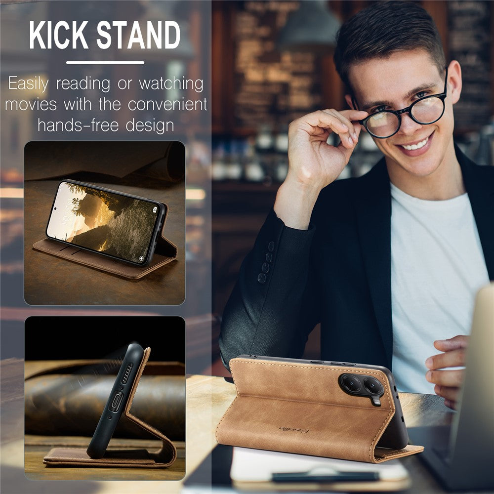 CASEME For Xiaomi Poco X7 Pro 5G Wallet Case 013 Series PU Leather Phone Cover Stand