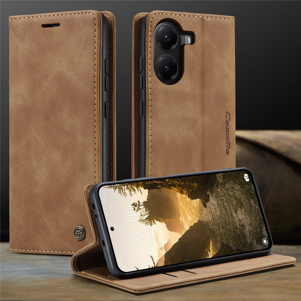 CASEME For Xiaomi Poco X7 Pro 5G Wallet Case 013 Series PU Leather Phone Cover Stand