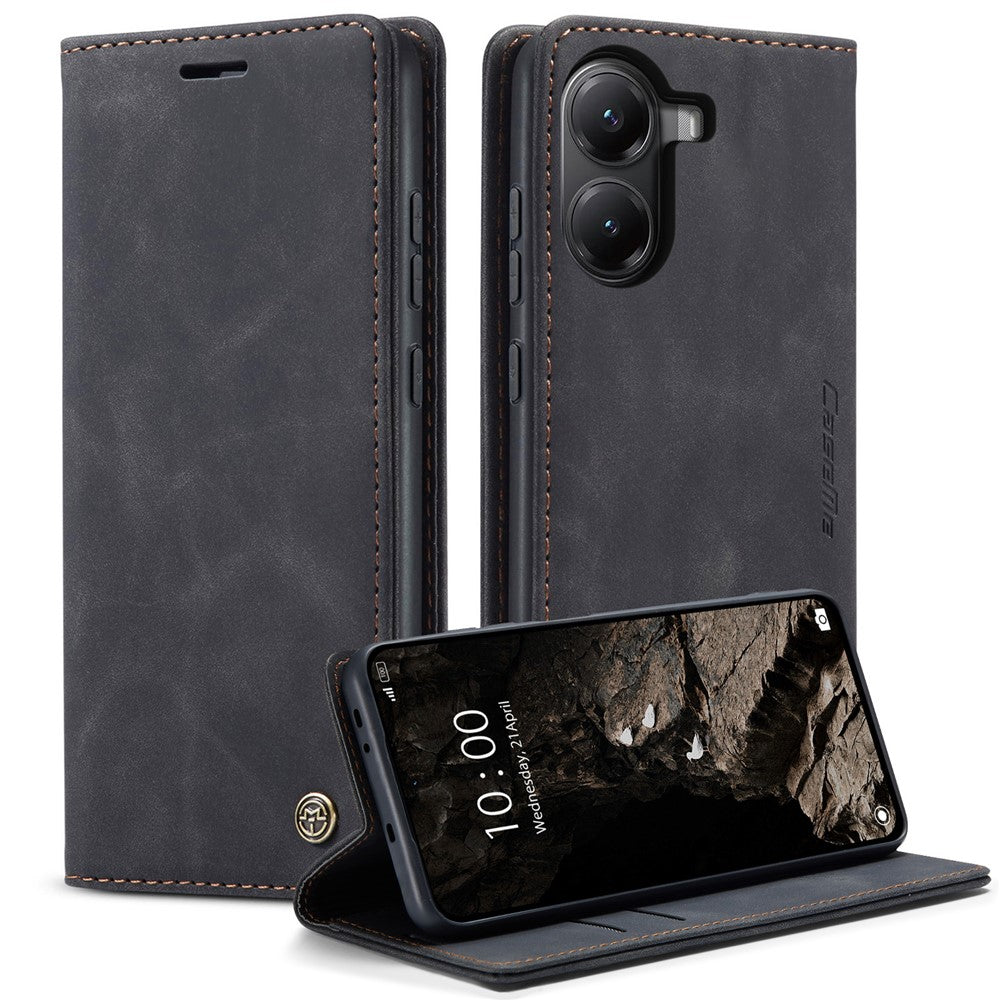 CASEME For Xiaomi Poco X7 Pro 5G Wallet Case 013 Series PU Leather Phone Cover Stand