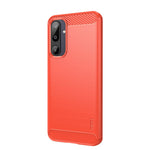 MOFI For Samsung Galaxy M16 5G / F16 5G Back Cover  Brushed Texture Carbon Fiber Soft TPU Case