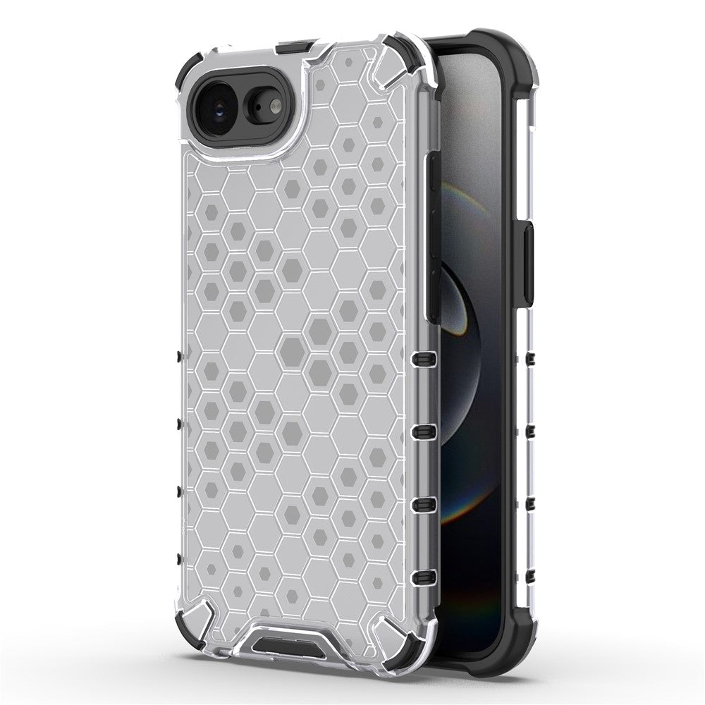 For iPhone 17th / 16th Case PC + TPU Phone Cover Honeycomb Shape