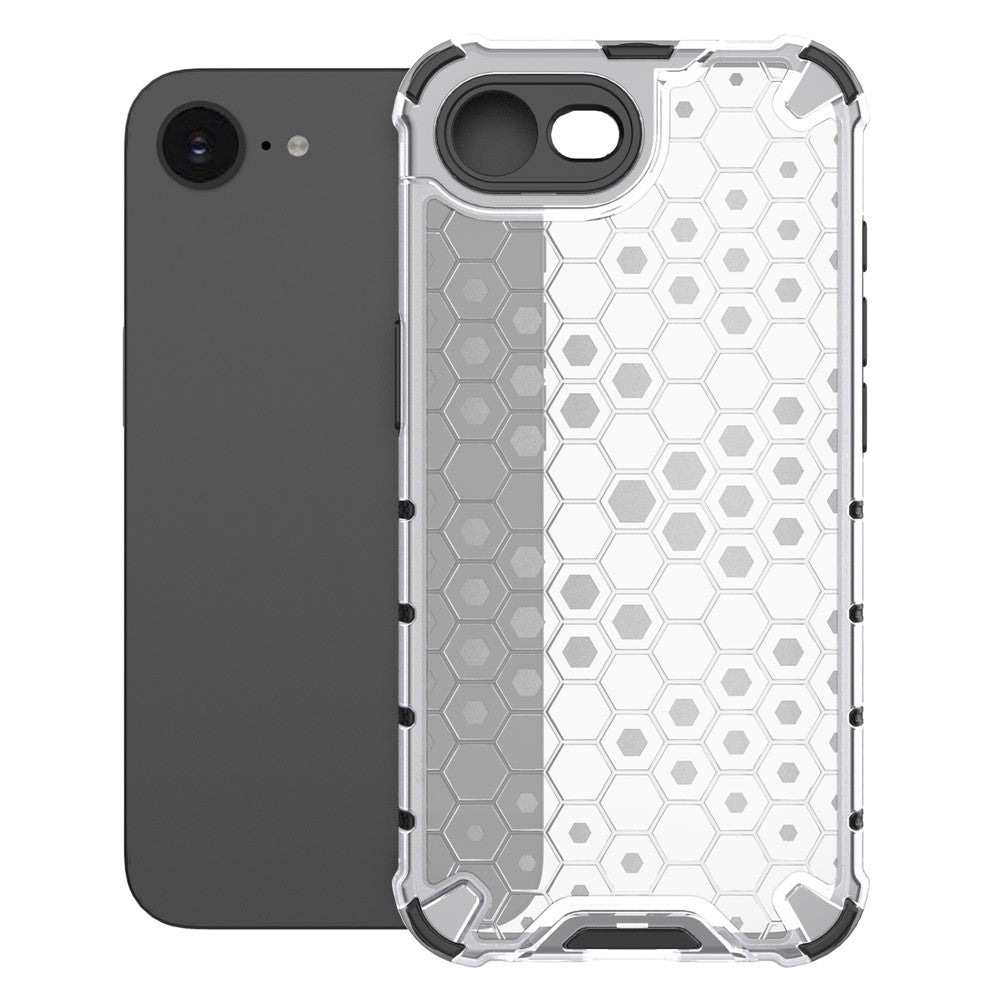 For iPhone 17th / 16th Case PC + TPU Phone Cover Honeycomb Shape