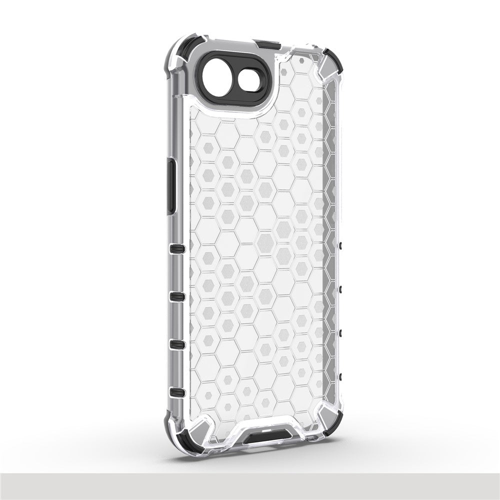 For iPhone 17th / 16th Case PC + TPU Phone Cover Honeycomb Shape