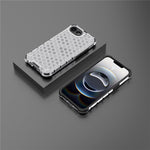 For iPhone 17th / 16th Case PC + TPU Phone Cover Honeycomb Shape