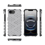 For iPhone 17th / 16th Case PC + TPU Phone Cover Honeycomb Shape