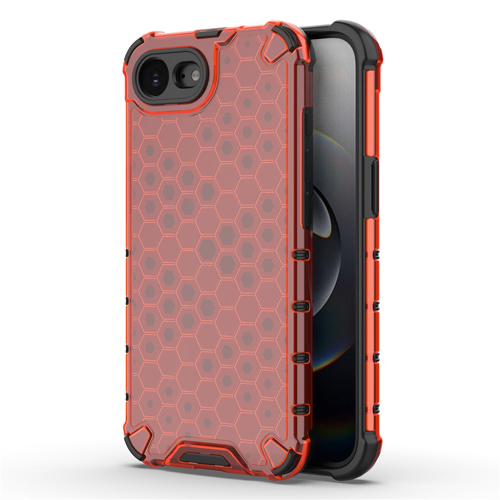 For iPhone 17th / 16th Case PC + TPU Phone Cover Honeycomb Shape