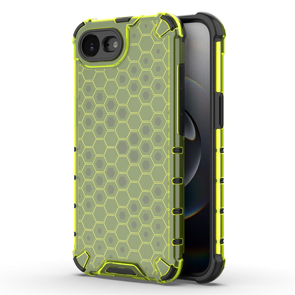 For iPhone 17th / 16th Case PC + TPU Phone Cover Honeycomb Shape