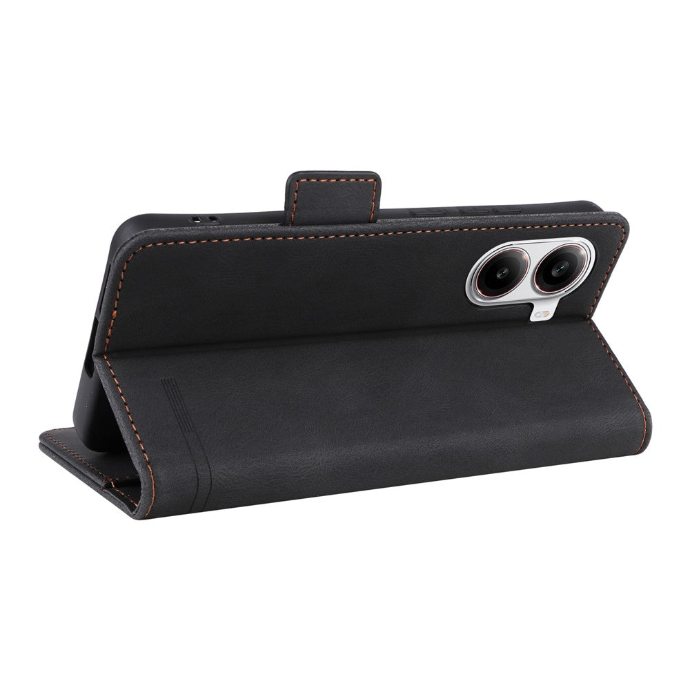 For Xiaomi Poco X7 Pro 5G  /  Redmi Turbo 4 5G Case Leather Wallet Flip Phone Cover with Hardware Decor