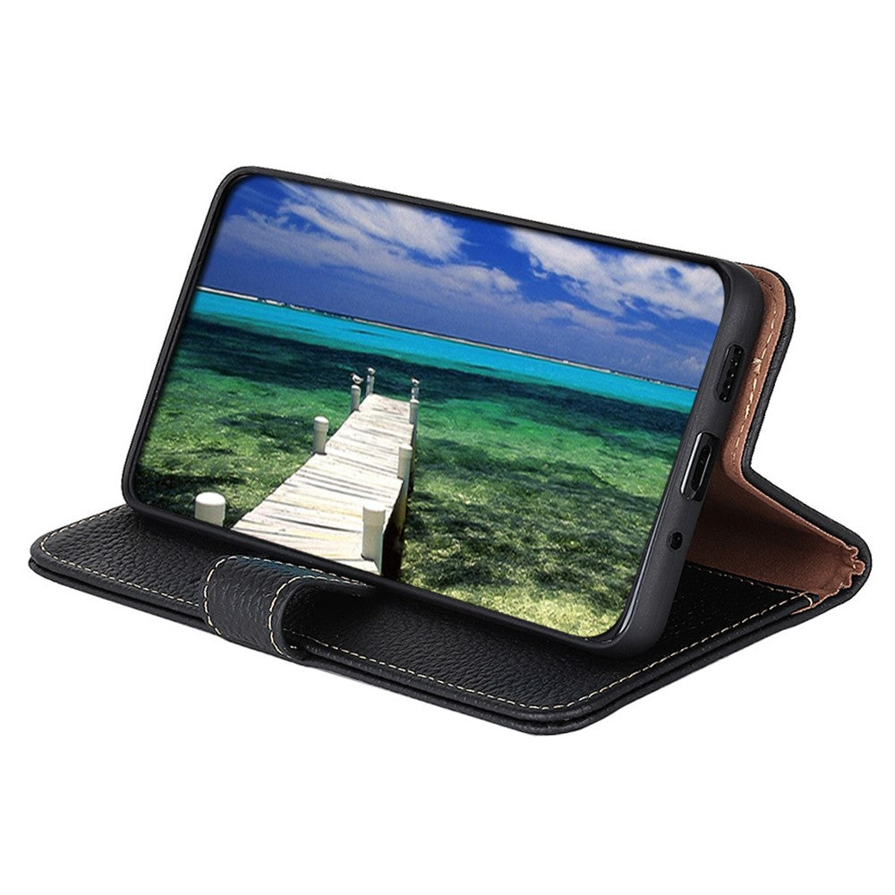 KHAZNEH For Xiaomi 15 Ultra Case Genuine Cow Leather Flip Phone Cover