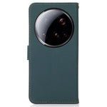 KHAZNEH for Xiaomi 15 Ultra Case Genuine Cow Leather RFID Blocking Wallet Phone Cover