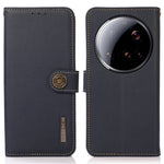 KHAZNEH for Xiaomi 15 Ultra Case Genuine Cow Leather RFID Blocking Wallet Phone Cover