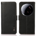 KHAZNEH for Xiaomi 15 Ultra Phone Case Genuine Cow Leather Cover RFID Blocking