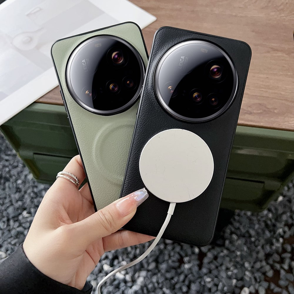 For Xiaomi 15 Ultra Magnetic Case PU + TPU Phone Back Cover