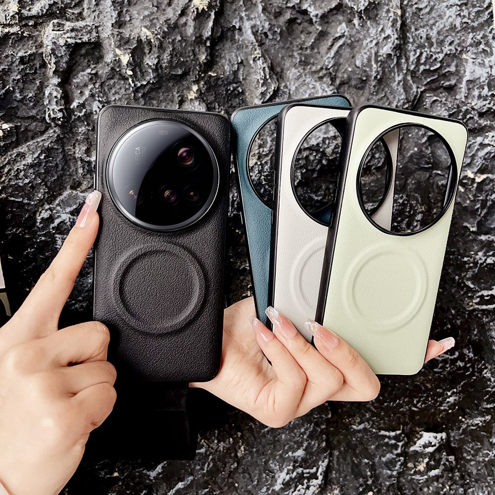 For Xiaomi 15 Ultra Magnetic Case PU + TPU Phone Back Cover