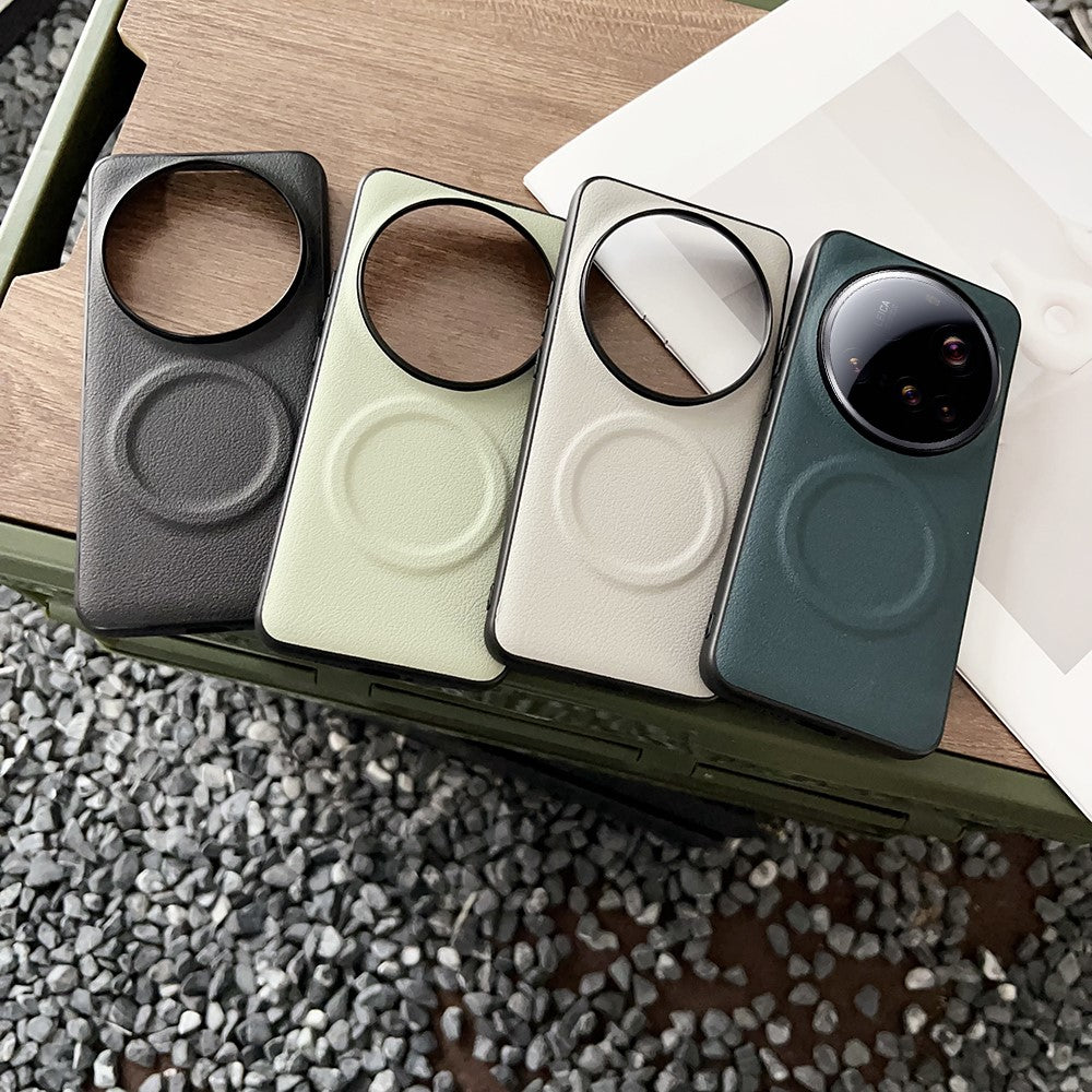 For Xiaomi 15 Ultra Magnetic Case PU + TPU Phone Back Cover