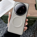 For Xiaomi 15 Ultra Magnetic Case PU + TPU Phone Back Cover