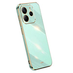 XINLI For Xiaomi Redmi Note 14 4G (163.25mm) Case TPU Phone Cover with Electroplating Frame