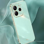 XINLI For Xiaomi Redmi Note 14 4G (163.25mm) Case TPU Phone Cover with Electroplating Frame