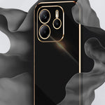 XINLI For Xiaomi Redmi Note 14 4G (163.25mm) Case TPU Phone Cover with Electroplating Frame