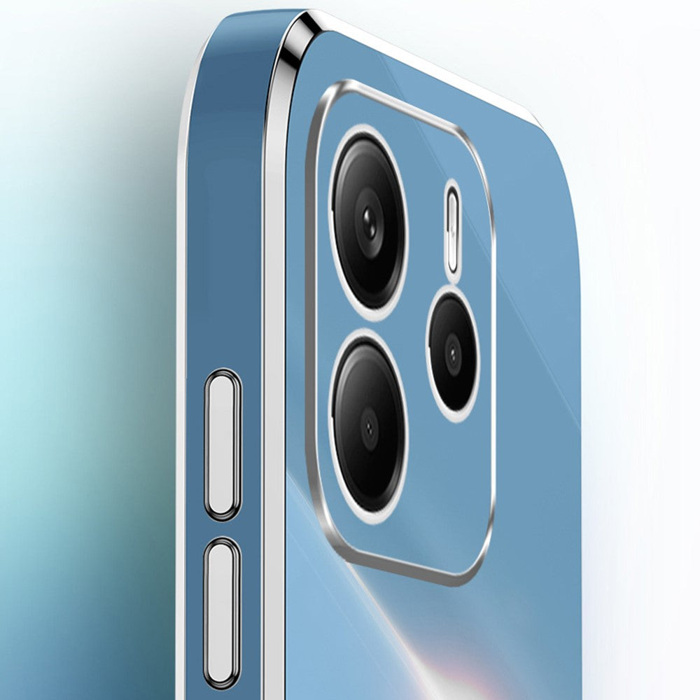 XINLI For Xiaomi Redmi Note 14 4G (163.25mm) Case TPU Phone Cover with Electroplating Frame