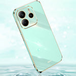 XINLI For Xiaomi Redmi Note 14 4G (163.25mm) Case TPU Phone Cover with Electroplating Frame