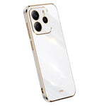 XINLI For Xiaomi Redmi Note 14 4G (163.25mm) Case TPU Phone Cover with Electroplating Frame