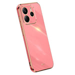 XINLI For Xiaomi Redmi Note 14 4G (163.25mm) Case TPU Phone Cover with Electroplating Frame