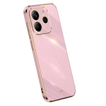 XINLI For Xiaomi Redmi Note 14 4G (163.25mm) Case TPU Phone Cover with Electroplating Frame