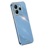 XINLI For Xiaomi Redmi Note 14 4G (163.25mm) Case TPU Phone Cover with Electroplating Frame