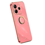 XINLI For Xiaomi Redmi Note 14 5G Case Ring Kickstand Electroplating TPU Phone Cover